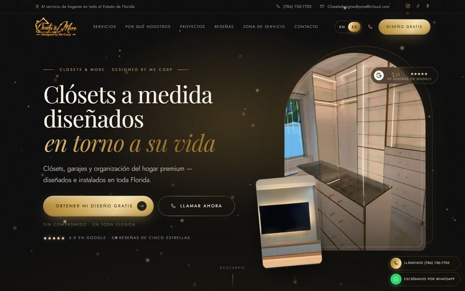 Home page of Closets & More