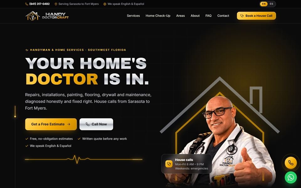Home page of Handy DoctorCraft